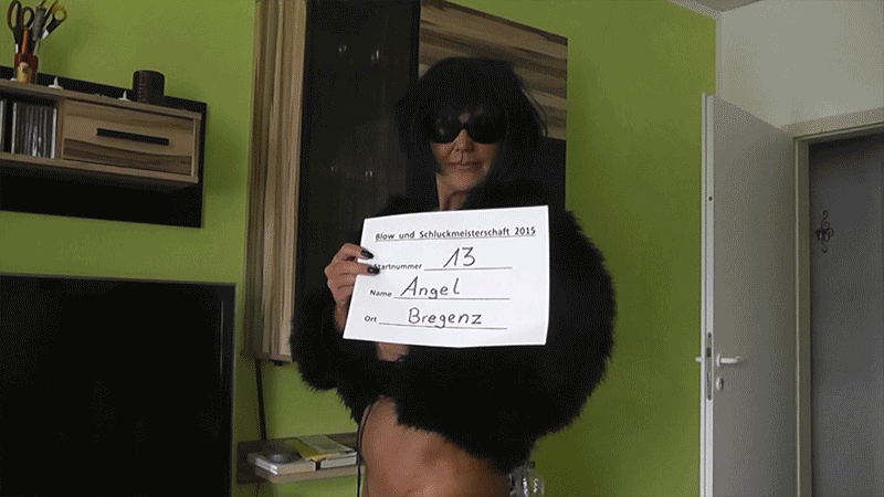 Angel aus Bregenz, das neue Amateurgirl bei der Blow und Schluckmeisterschaft